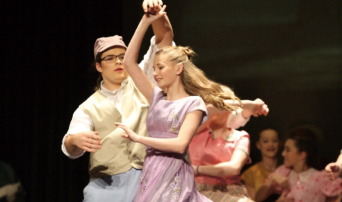 A scene from The Music Man, the last production by Creative Vision. Tickets are on sale for the latest Creative Vision production, Into the Woods, coming up November 10, 11, and 12.